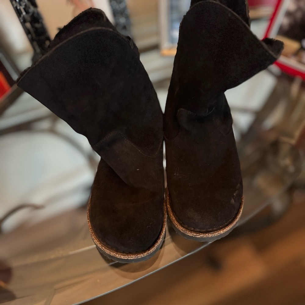 Birkenstock Black Suede Ankle Boots